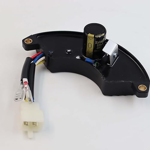 220UF400V Monofásico AVR Regulador de Voltaje Automático Rectificador para Generador 6KW 6.5KW 7KW 7.5KW 8KW, Estilo Media Luna Universal