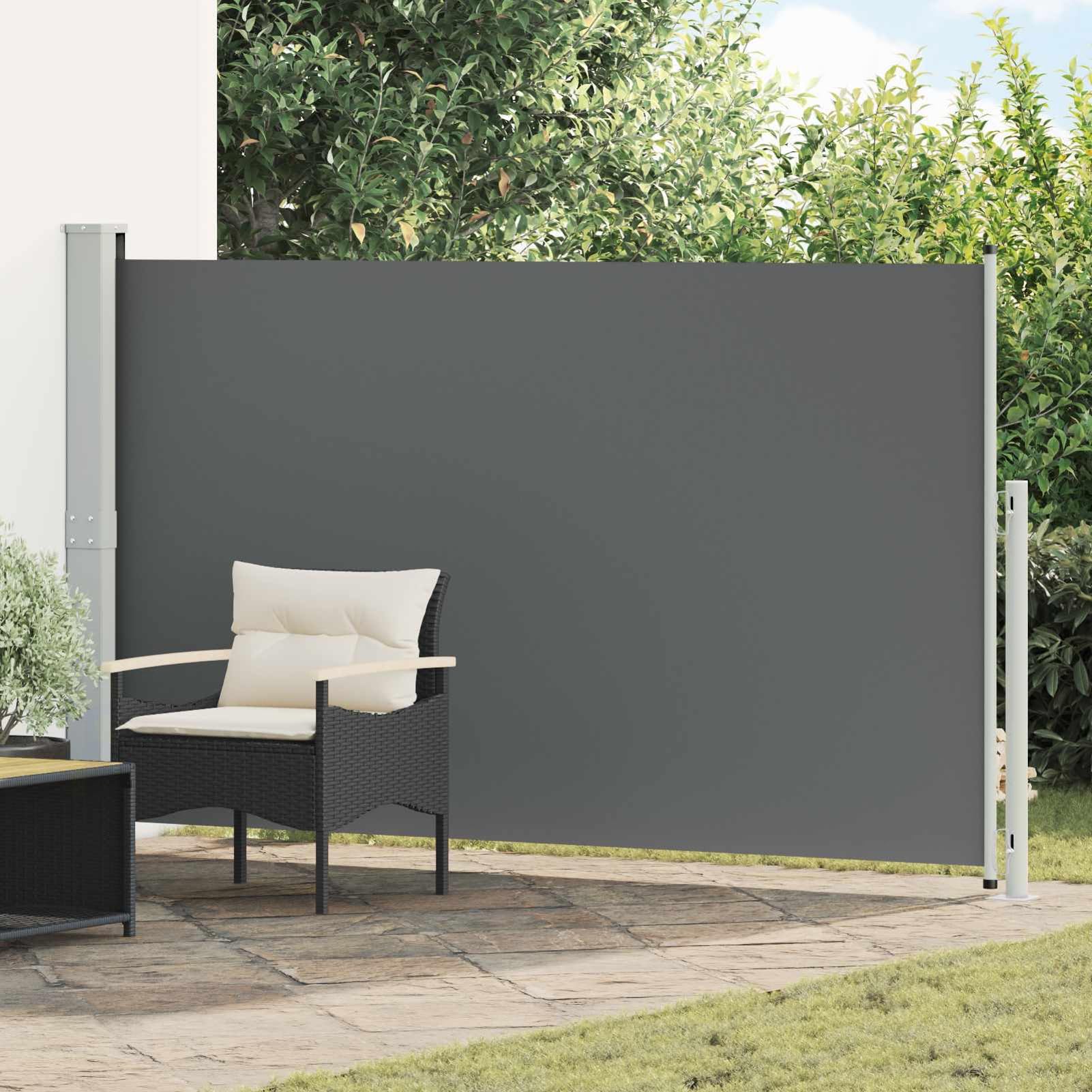 Store latéral rétractable 300x180 protection solaire terrasse jardin anthracite