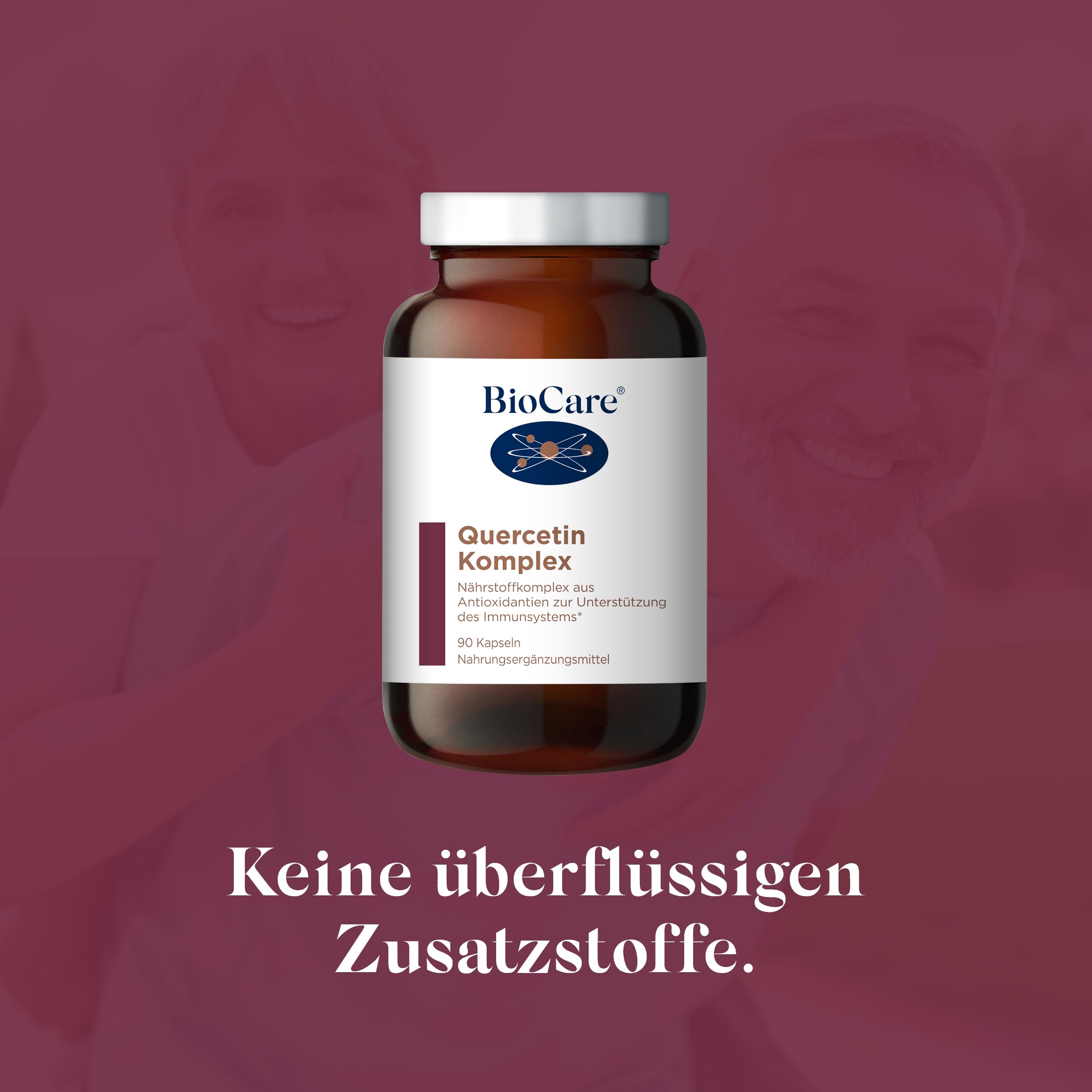 BioCare Quercetin Complex, 90 Kapseln | Mit Quercetin, Bromelain, Vitamin C & Brennnesselblatt-Extrakt
