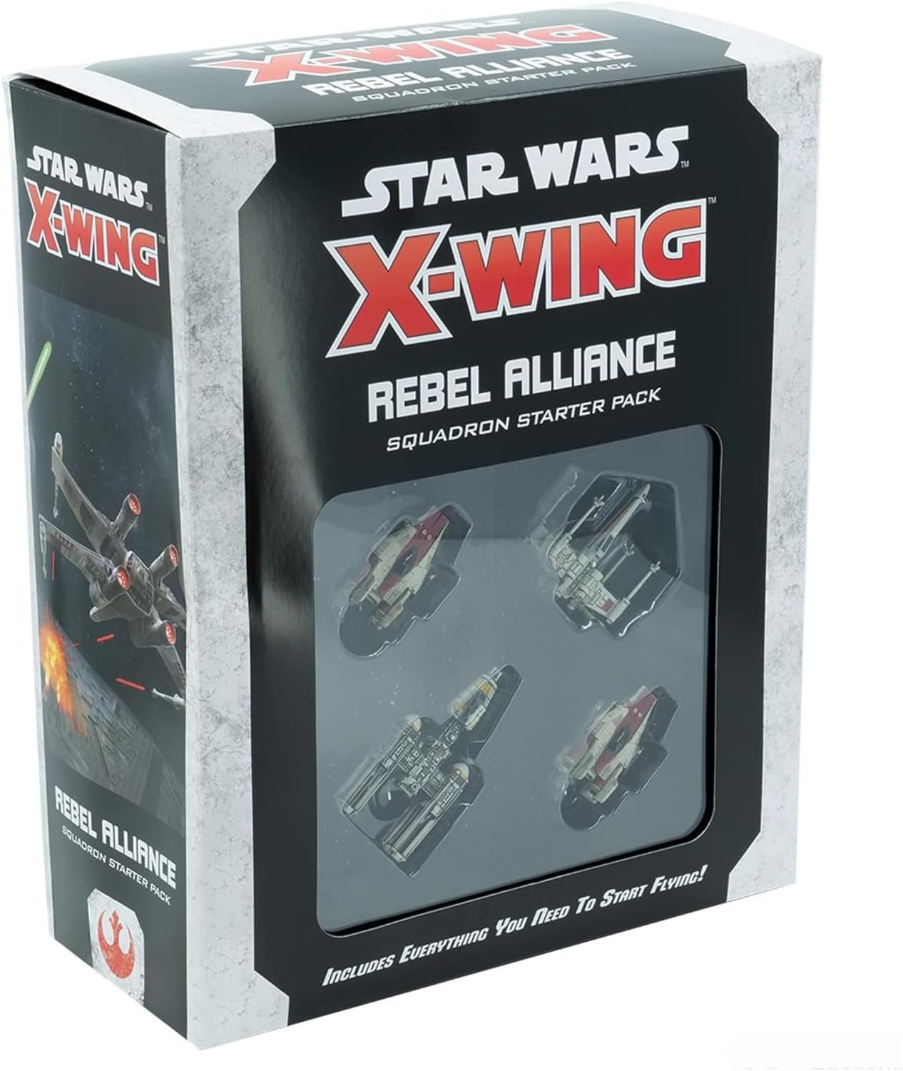 Atomic Mass Games Star Wars X-Wing 2nd Edition Miniatures Game Rebel Alliance Squadron Starter Pack | Strategy Game for Adults and Teens | Ages 14+ | 2 Players | Avg. Playtime 45 Mins | Made
