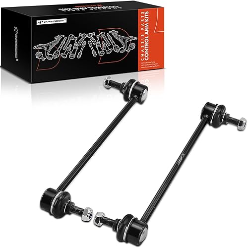 A-Premium Juego de 2 eslabones estabilizadores de barra estabilizadora delantera compatible con Mitsubishi Outlander 2007-2019, Lancer 2008-2017 y