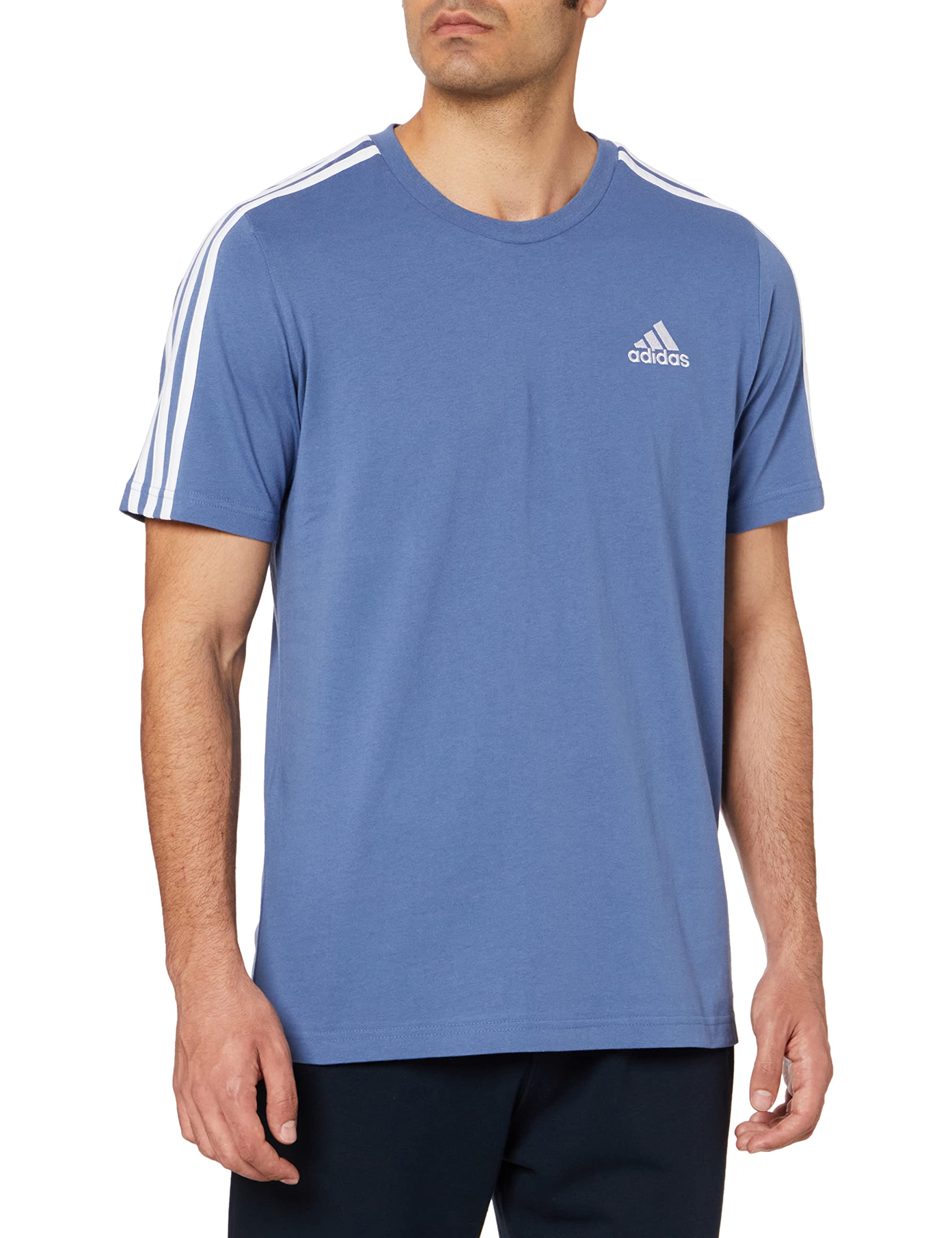 adidas Essentials Single Jersey 3-Stripes tee Camiseta de Manga Corta Hombre (Pack de 1) — view 34