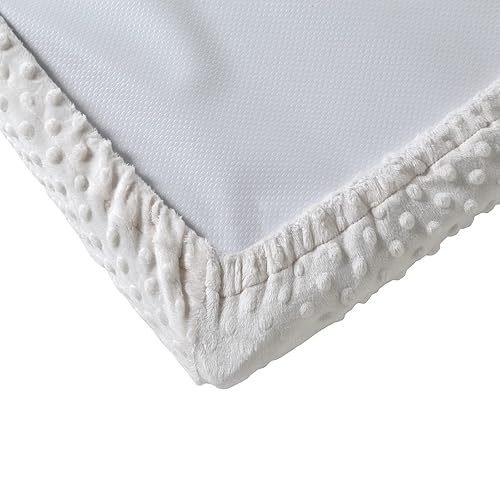 Miniatura 3 de Fundas de felpa para cambiador de bebés, fundas de sábanas para recién nacidos, bebés, niños y niñas (Cloud Dancer)