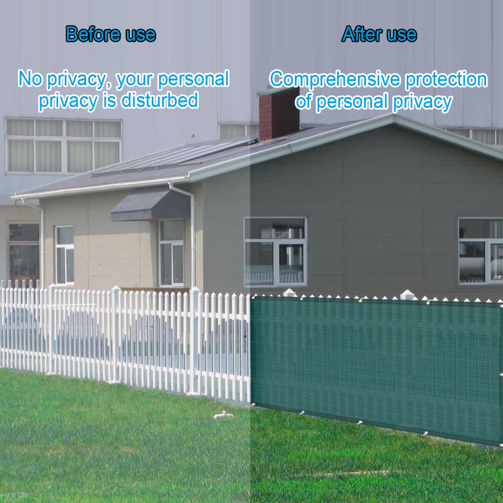 Telo frangivento e ombreggiante per Balcone, 90x1450 cm, con Protezione UV, Ideale per Giardino, Piscina e terrazza - Soluzione di Recinzione Esterna Ecologica