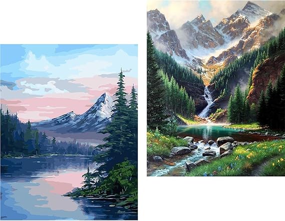 5D Diamond Painting Landschaft - DIY Strassbild Mit Eckigen Steinen, 80x110 Cm