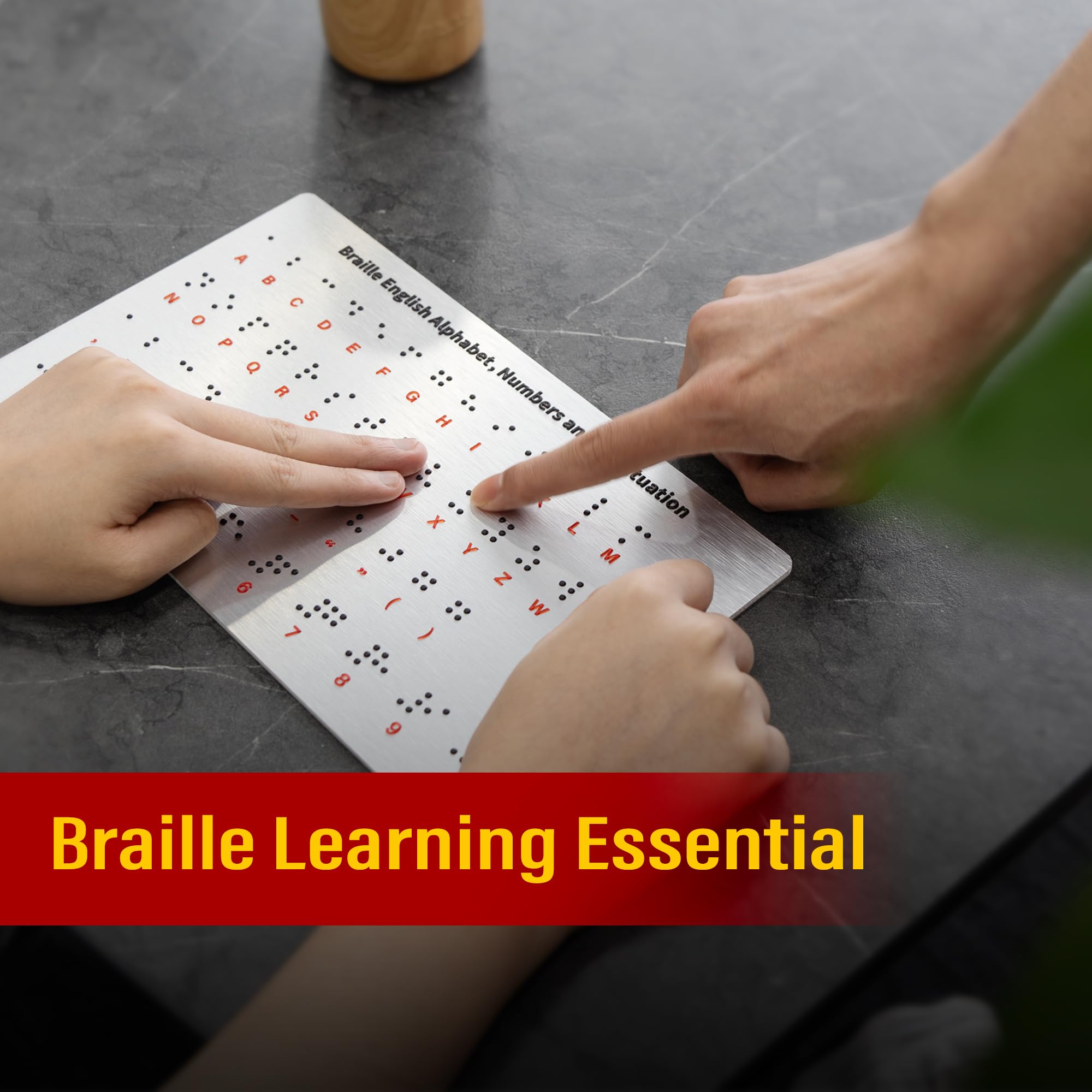 Amazon.com: 2PK Braille Alphabet Board - Raised Dots for Braille