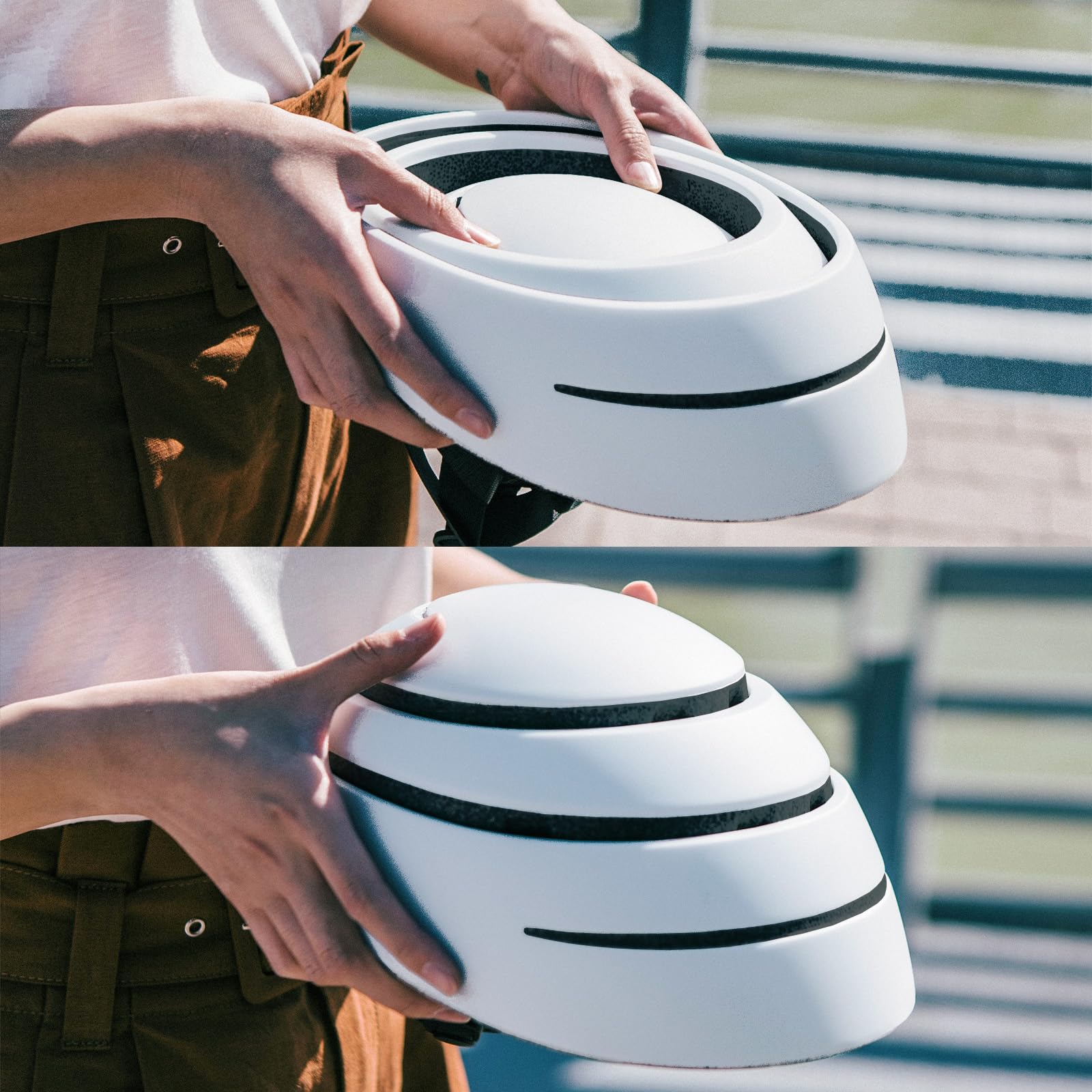 CLOSCA. Casco Plegable para Bicicleta y Patinete eléctrico. | Ligero, compacto y homologado para ciclismo y ciudad.