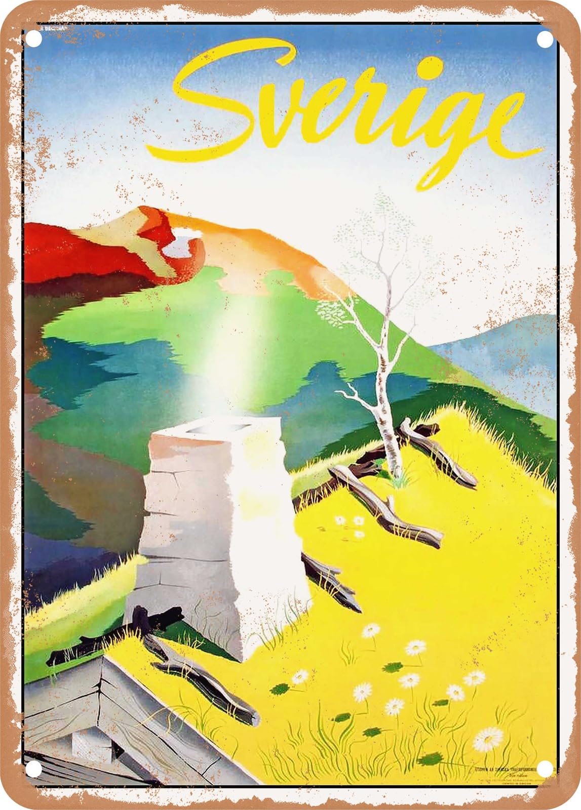 Miaomansenstore Metal Sign - 1950 Sweden Vintage Ad Home Decor