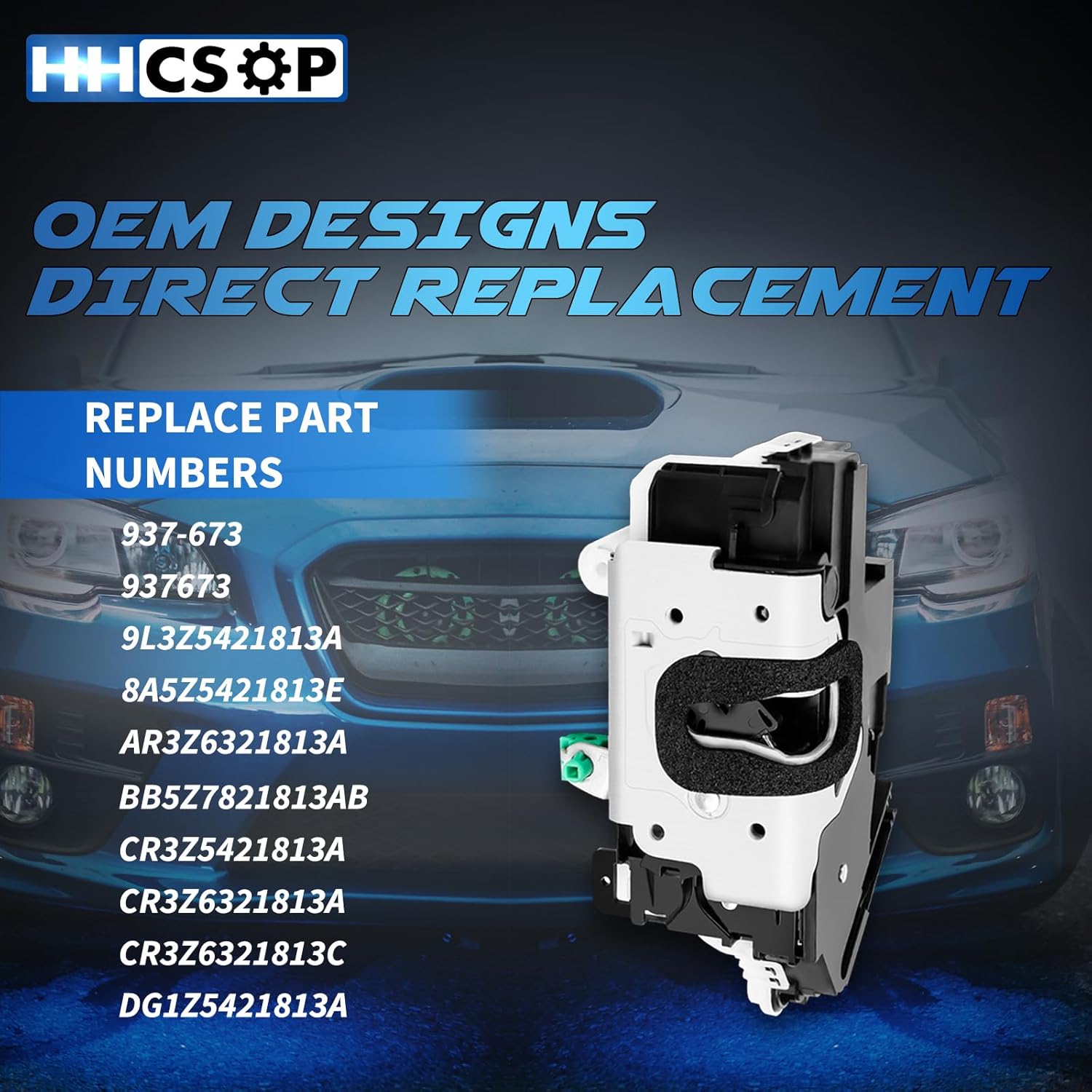 HHCSOP Front Left Driver Side Door Lock Latch Actuator Replacement for Ford F-150 Lobo 2009-2014, Explorer 2011-2019, Mustang 2010-2014, Taurus 2013-2019, Lincoln Mark LT 2010-2014 OE# 9L3Z5421813A