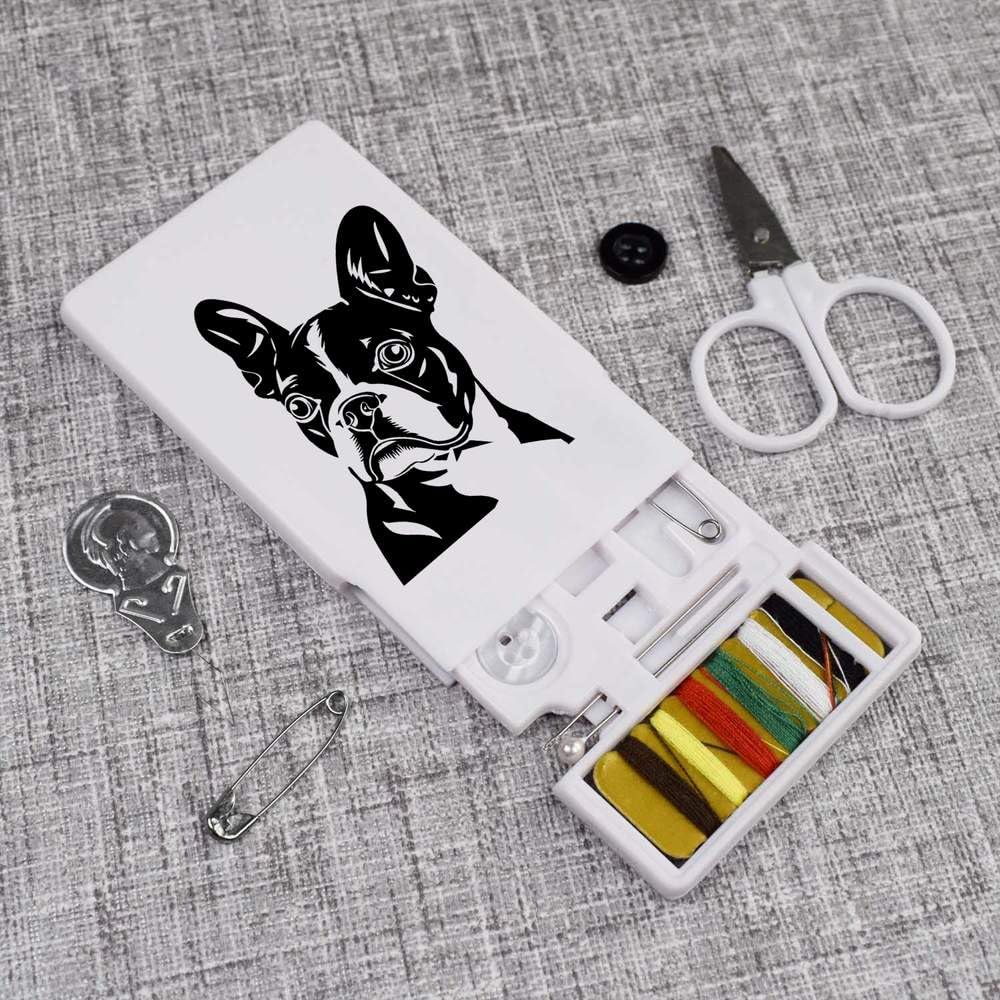 'Boston Terrier Dog' Mini Travel Sewing Kit (SE00031364)