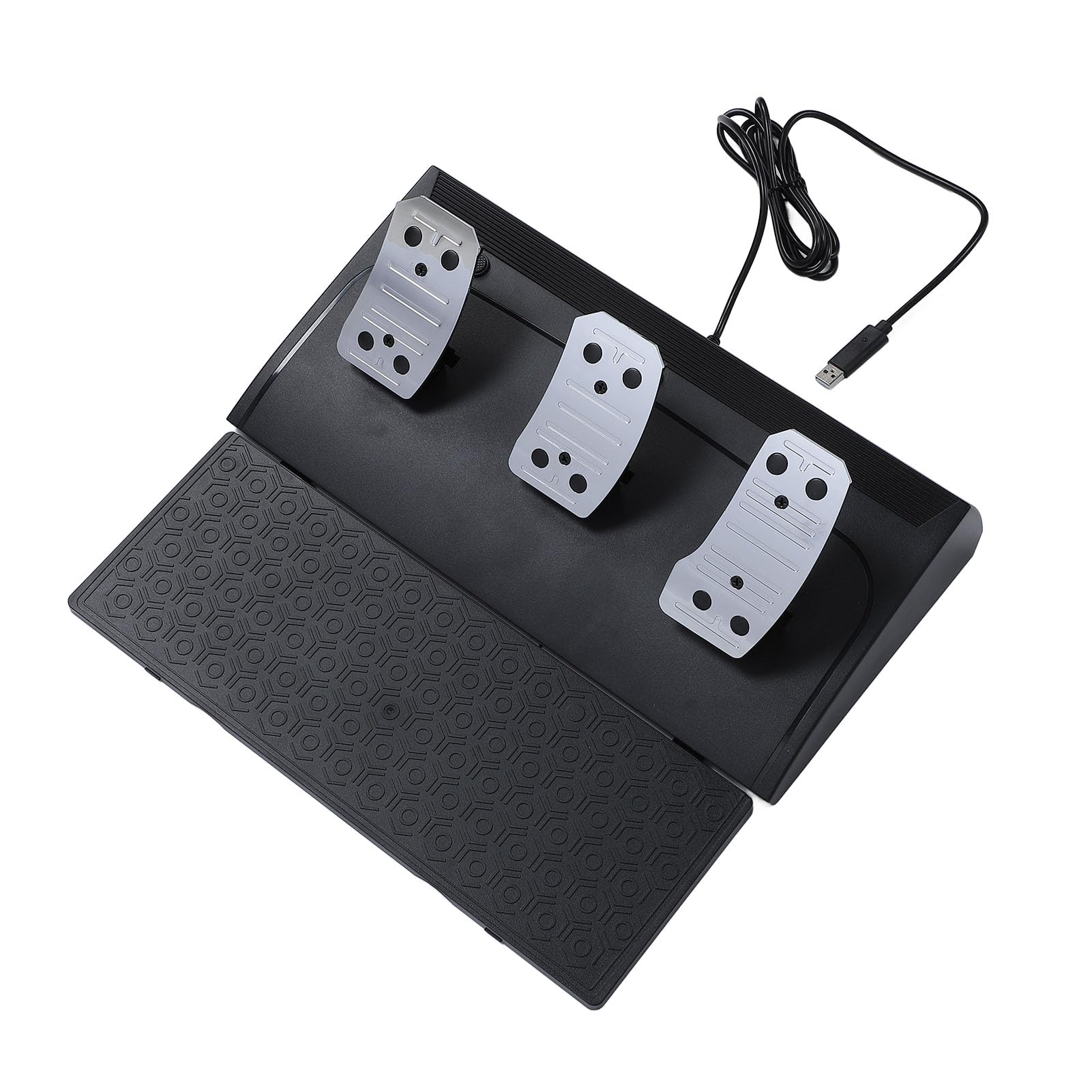 SENECESLI Volante da Corsa Gaming con Pedale del per Manovre Precise, Volante da 270 Gradi per Un'esperienza di Gioco Coinvolgente ABS Metallo