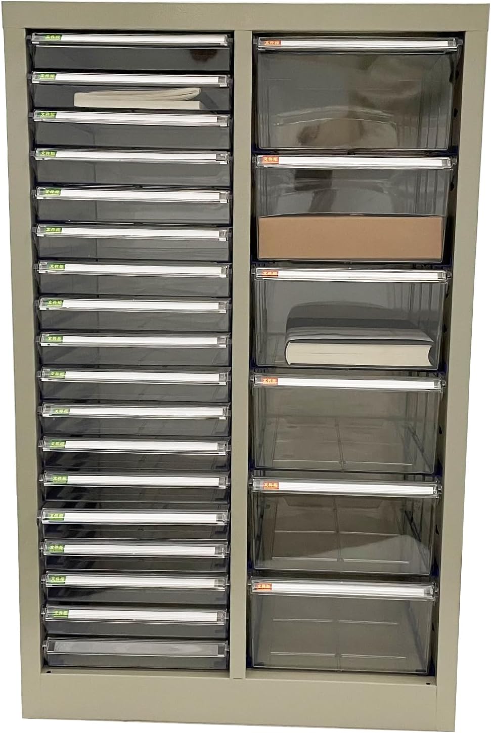 File Cabinets 24 Drawer Document Storage Cabinet Paper Organizer Filing Cabinet Combination Model with Large and Small Drawers