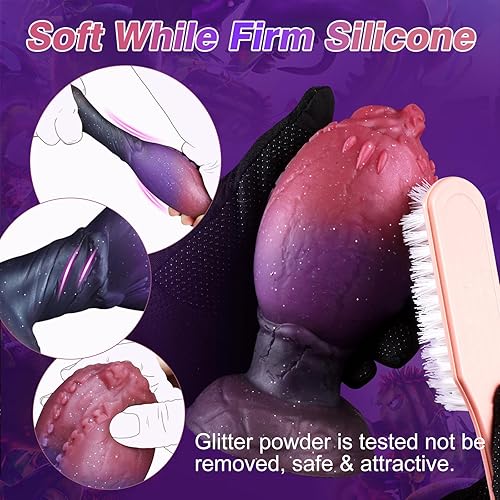 Miniatura 4 de Juguete anal grande de silicona con tapón anal grande para mujeres y hombres, juego de enchufe anal de fantasía de 5.4 pulgadas con ventosa firme,