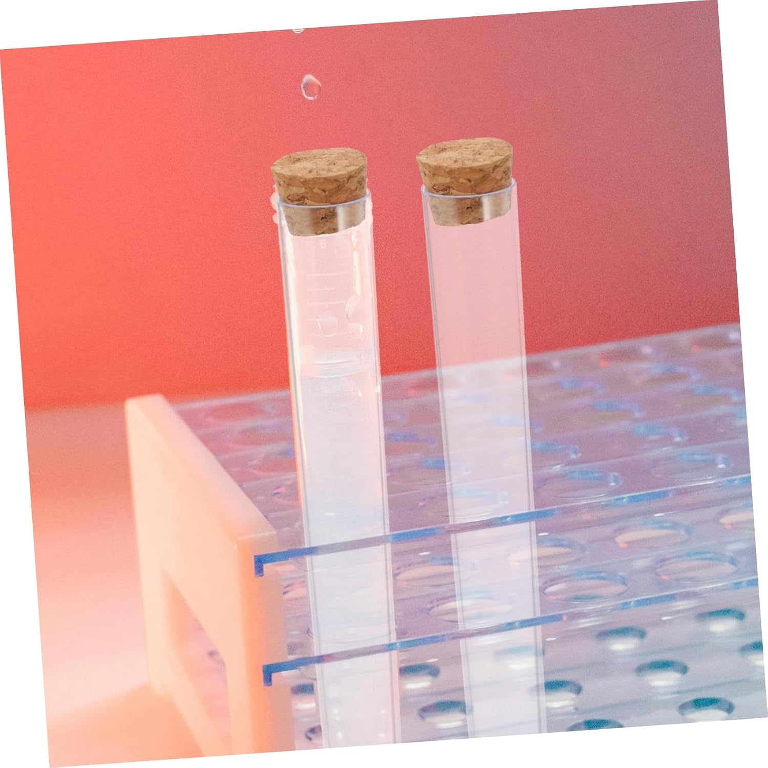 25pcs Testing Tubes Sample Storage Vials Leak Cork Caps for Travel and Storage