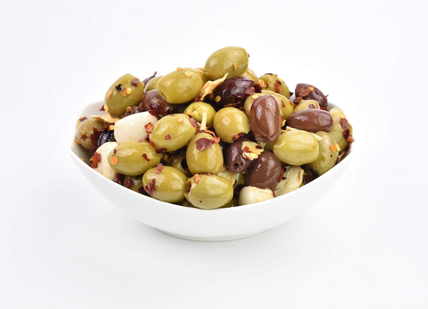 Marinated Pitted Olives Chilli & Garlic Healthy Snack Keto Low
