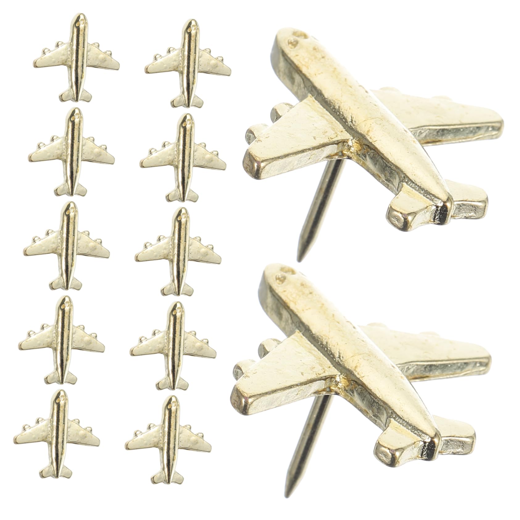 SHINEOFI 60pezzi Puntine Decorative Forma Di Aereo Per Lavagna e Mappa Push Con Design Creativo Per Ufficio e Decorazioni Murali