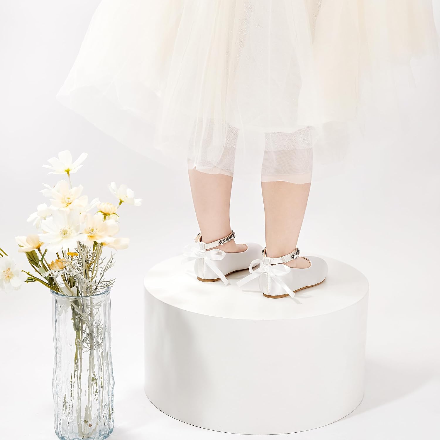 Otter MOMO Toddler Little Girls Princess Shoes Mary Jane Ballerina Flats Flower Girl Dress Shoes