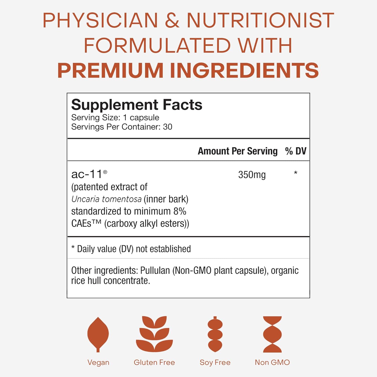 Healthycell Anti-Aging Supplement for DNA Repair and Stem Cell Health, AC-11 - Bioactive Extract of Uncaria Tomentosa (Cat’s Claw) Supports a Healthy Immune System - Vegan, Soy-Free & Gluten-Free - Image 5