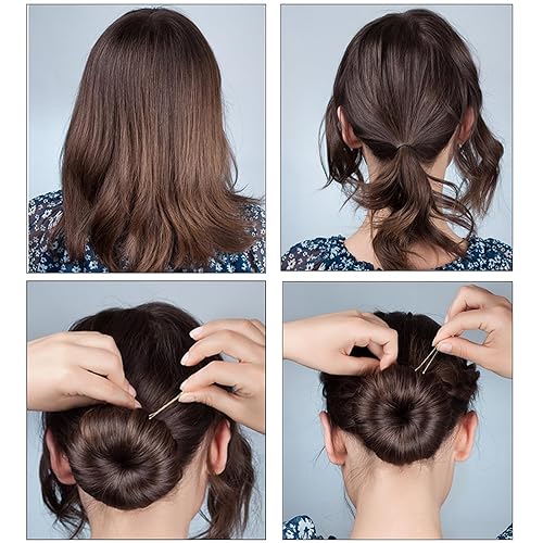 Miniatura 5 de Tevkmuzz Bobby Pines, 120 pinzas para el cabello, horquillas para peinar, adecuadas para todo tipo de cabello (dorado)