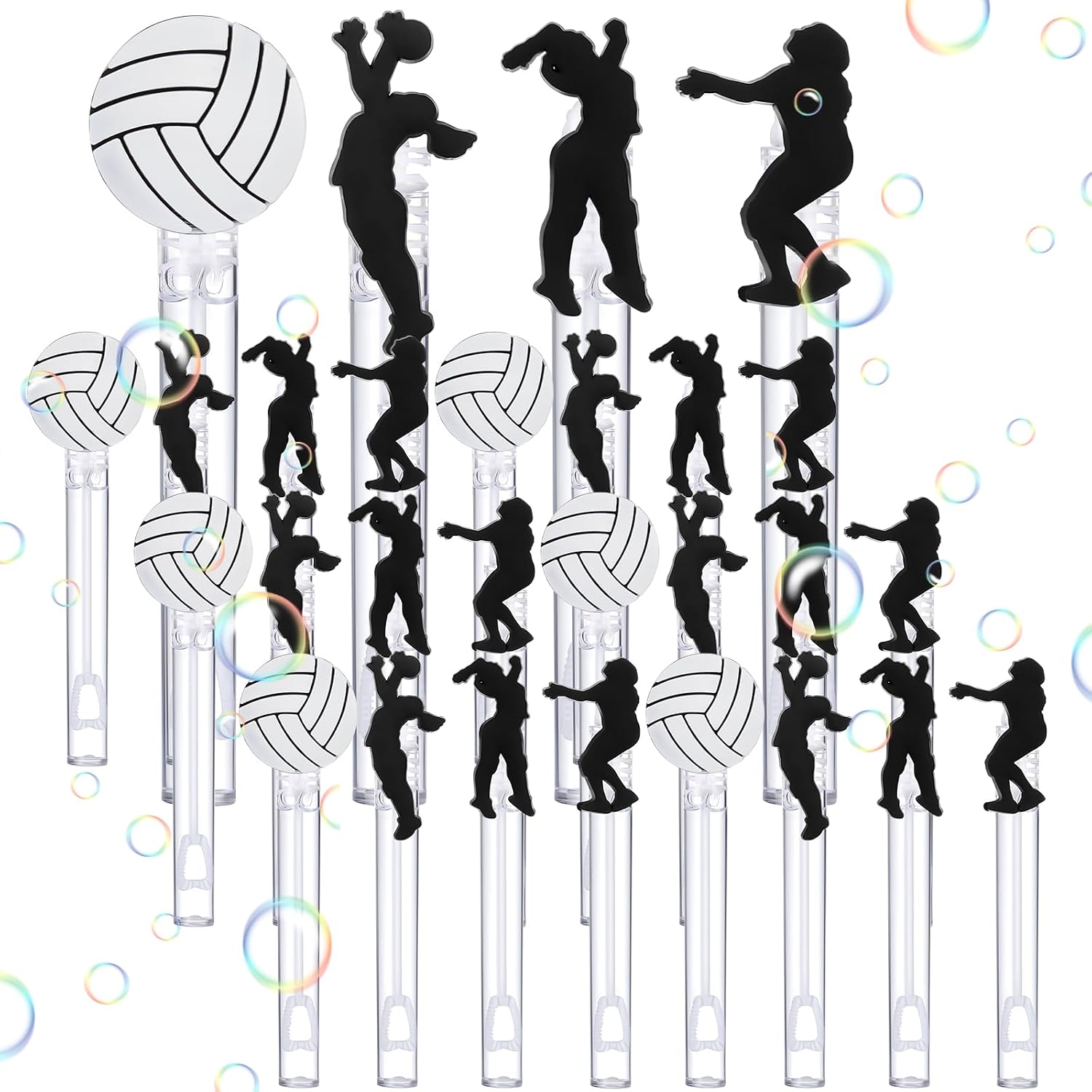 24 Pcs Golf Bubble Wands Bulk Sports Birthday Party Decorations Mini Bubble Wands Mini Cart, Clubs, Ball, Red Flag for Golf Themed Party Favors Supplies Team Gift Bag Stuffers