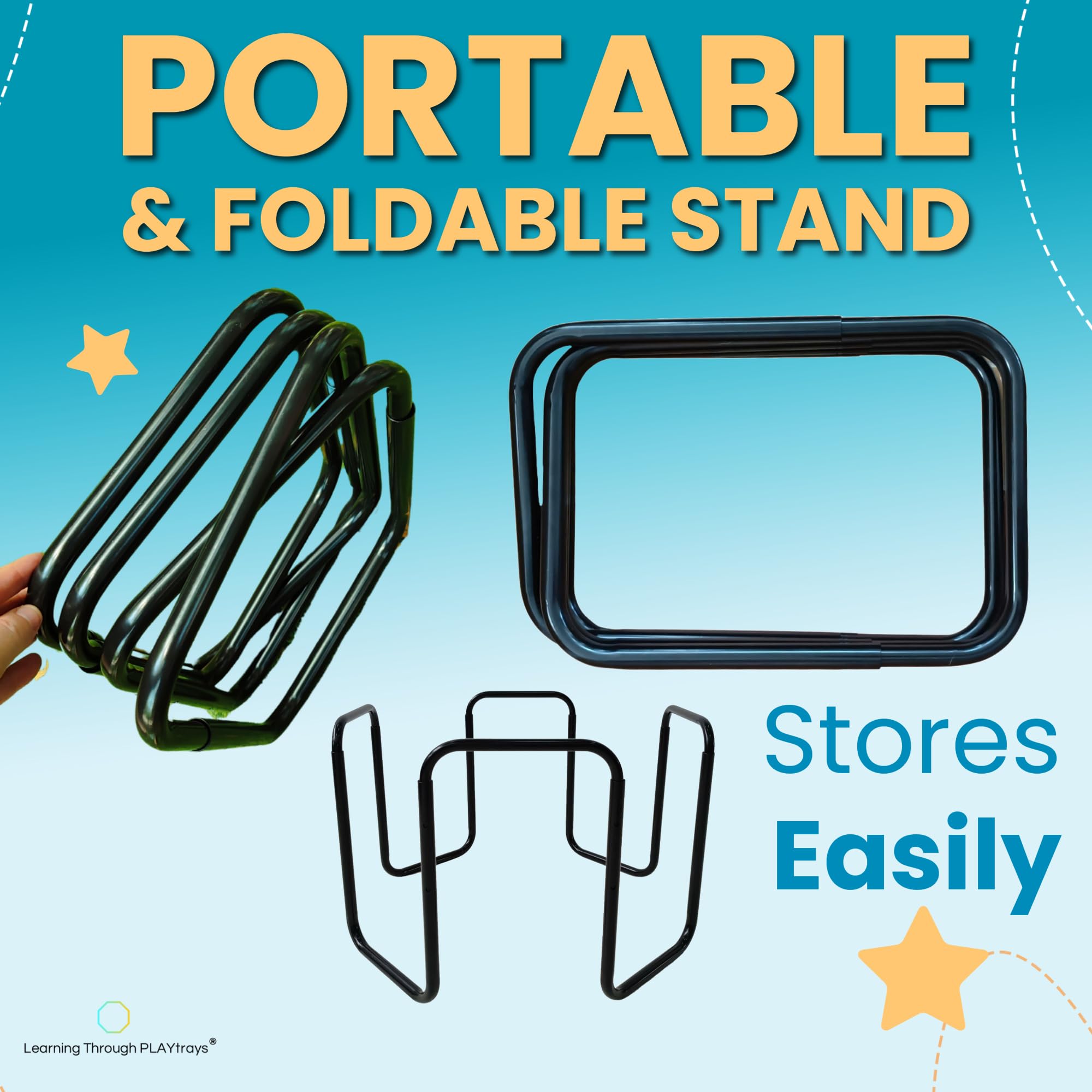 Soporte para bandeja pequeña de Tuff | Patas para bandeja de juego pequeña | Mesa ajustable para niños | Mesa de arena y agua | Muebles de aula