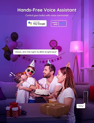 Miniatura 2 de Govee Bombillas inteligentes bombillas regulables RGBWW que cambian de color funcionan con Alexa y Google Assistant no requiere concentrador