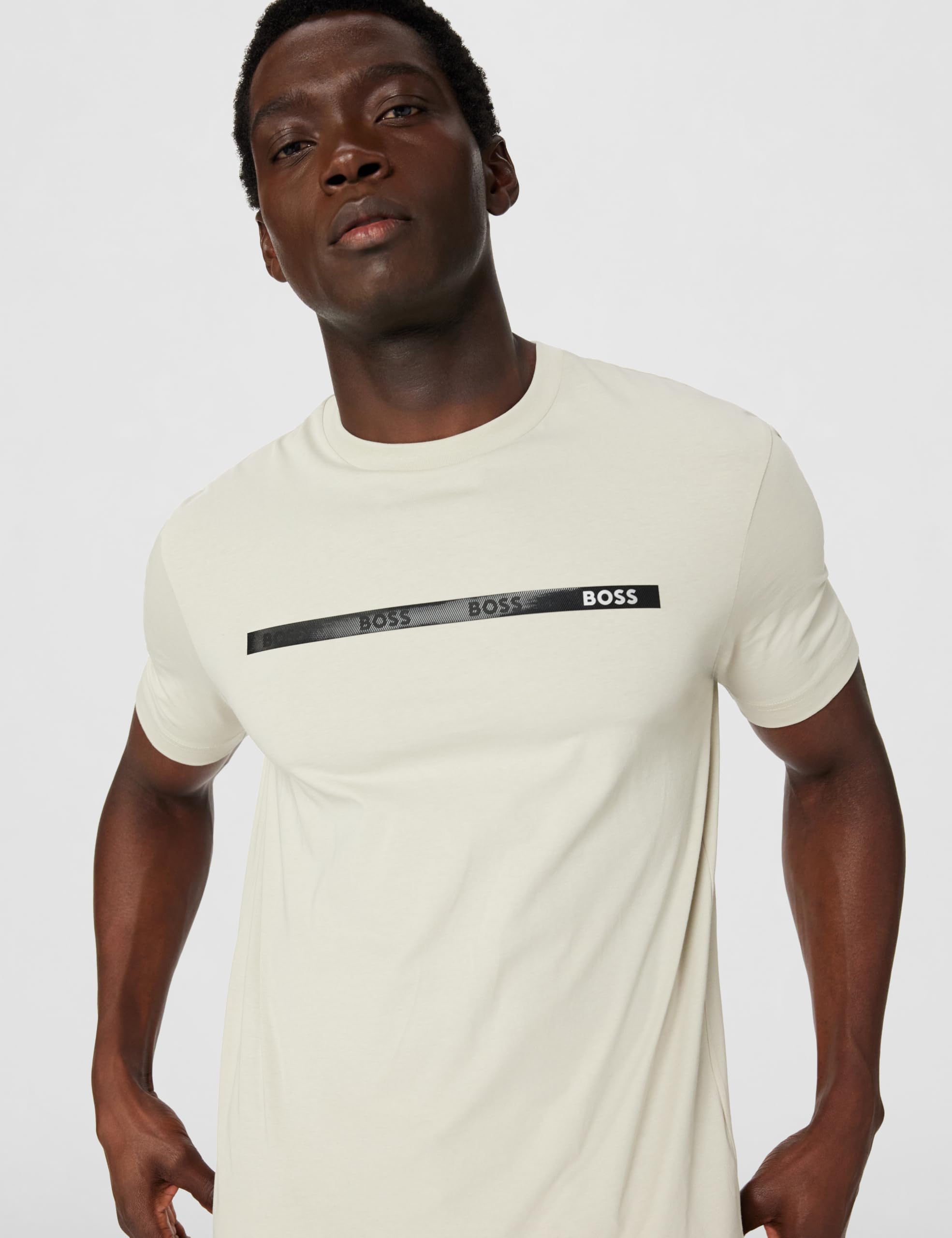 BOSS Herren Ts_Tee Tape T_Shirt