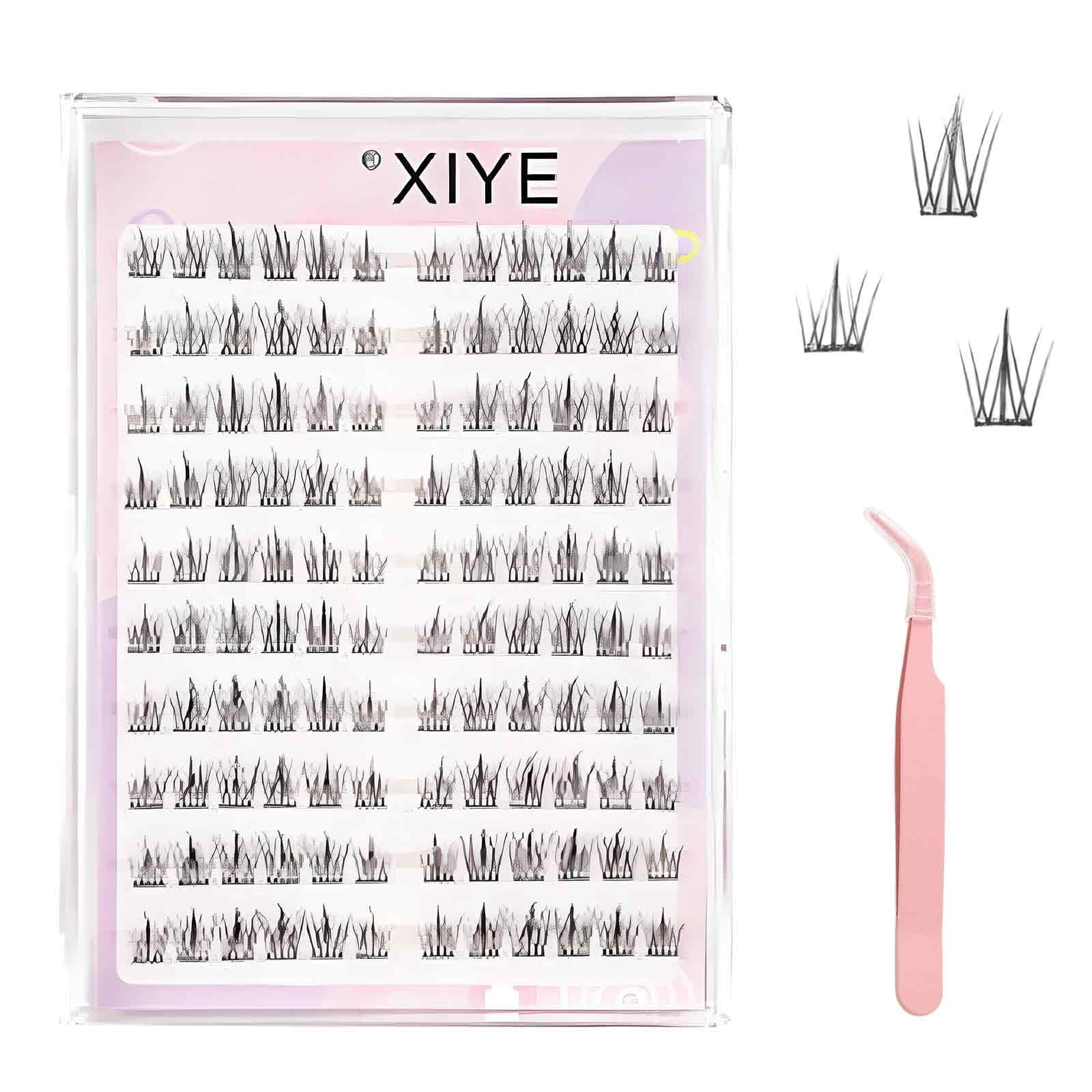 120 Cluster Eyelashes, No Glue False Eyelash Clusters for Women, Includes Pink Tweezer, Eyelashes with Applicator, No Glue Needed (11-12mm,Black)-picture-31