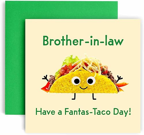 Miniatura 5 de Huxters Tarjetas de cumpleaños para mujer, tarjeta de feliz cumpleaños con texto en inglés "Have A Fantas-Taco" para cumpleaños, Día de la Madre,