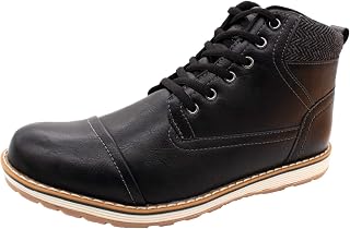 Men's Snow Boots Outdoor Waterproof Sneaker Winter Warm Shoes Men's Casual Chukka Boots Lace Up Ankle Motorcycle Combat Boots