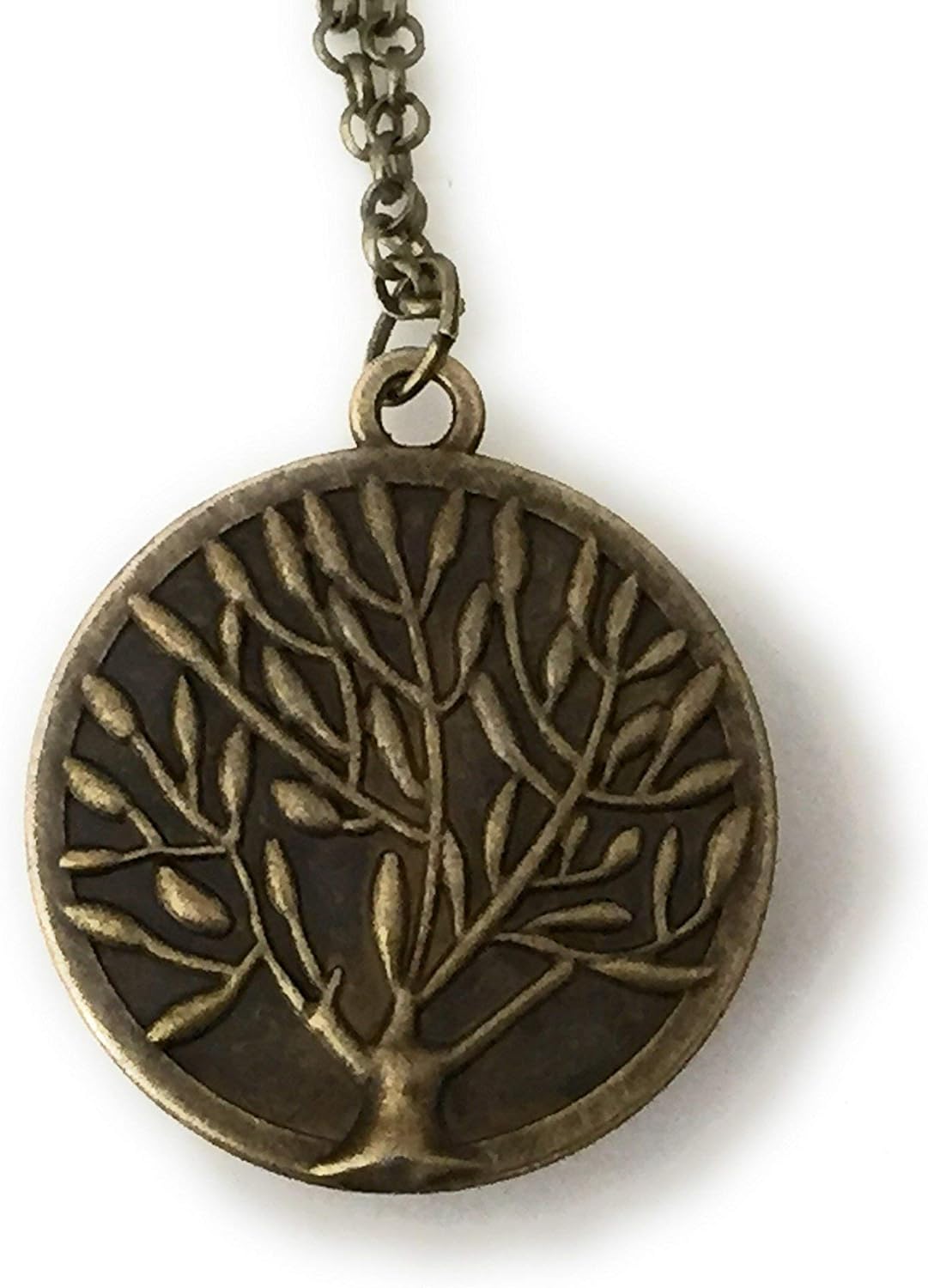 Tree of Life Necklace - Green Celtic Knot Pendant - Cabochon Jewlery for Women - Fern and Filigree - Image 3