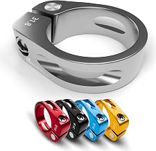 IMPALAPRO Bike – Saddle Lock – Bicycle Saddle Clamp – Saddle Fixing – Bicycle Saddle Attachment – Seatpost Clamp – Bicycle Seatpost (Silver, 31.8 mm/1.25 in)