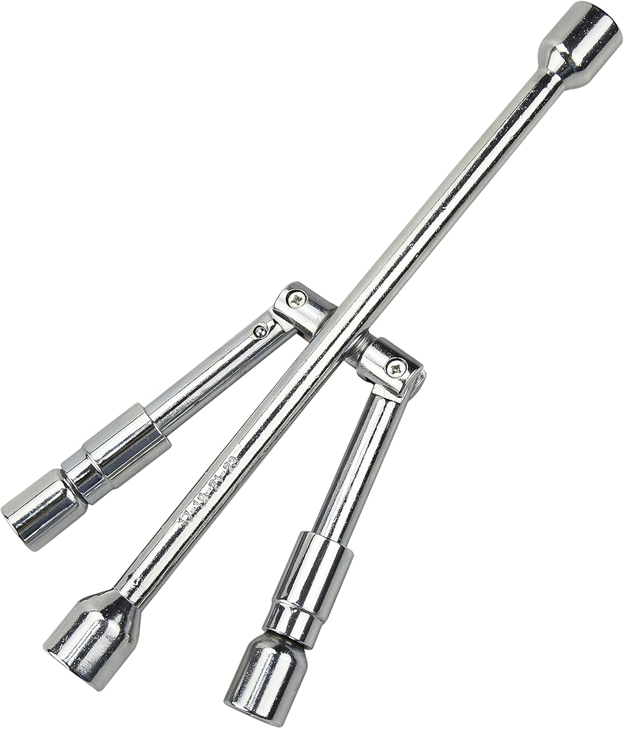 TASAN RACING Foldable 4 Way Lug Wrench, Universal Heavy