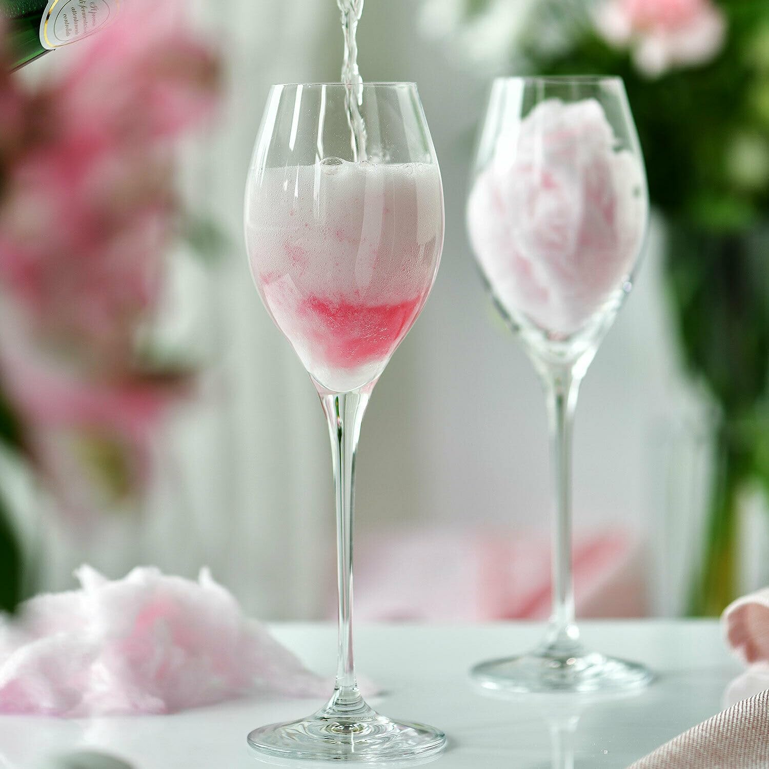 Krosno Große Prosecco- und Sektgläser Harmony, 6er Set, 300 ml | Bleifreies Kristallglas mit großzügigem Kelch für Schaumwein, Bellini und Mimosa, spülmaschinenfest