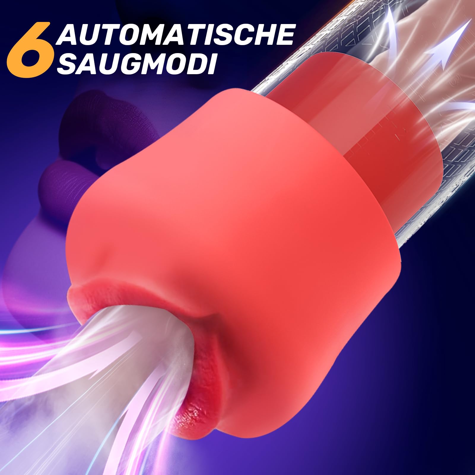 Gobeken Pompe à Pénis sex toýs homme Masturbateurs masculins avec 4 D'aspiration& 6 modes entraînement,Vakuum pumpe pompe pénis Vibromasseurs avec Vaginette Silicone, Sextoy Homme Masturbateur