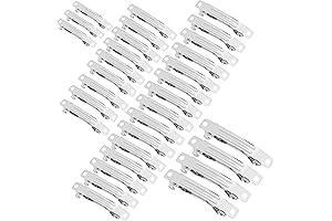 Framendino Barrette Blanks, 120 Pack Blank DIY 4-Sizes Metal Styling Hair Alligator...