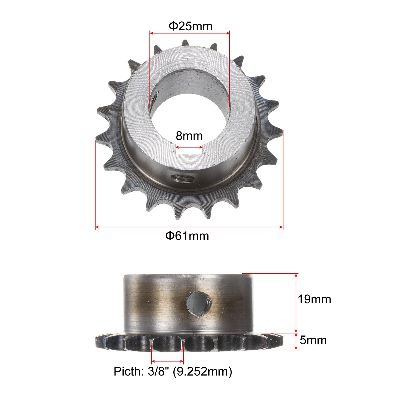 Pignone Tipo B Trattato Termico Pignone Per Catena A Rulli #40 - Foto 10