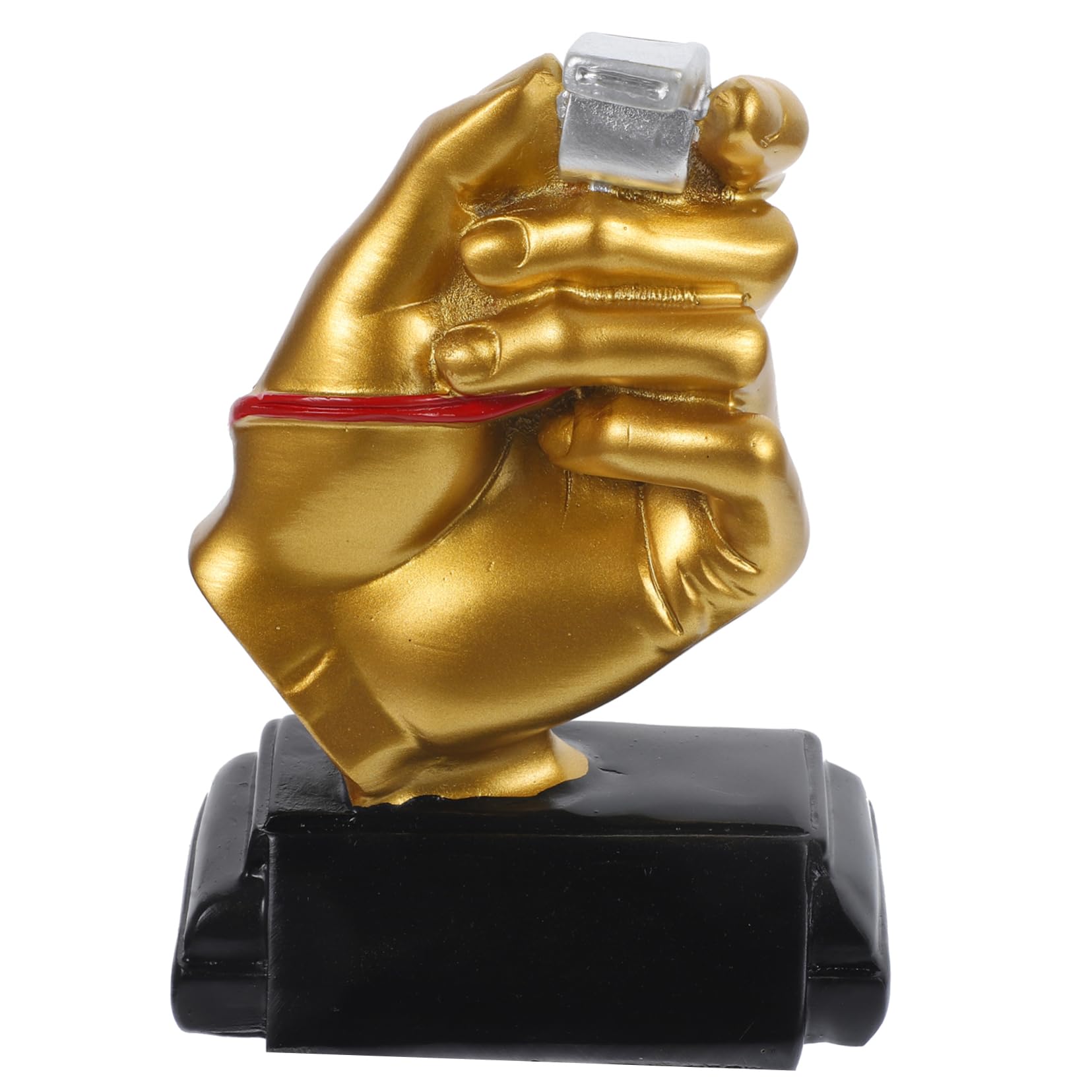 Supvox Pfeife Trophäe sportspiele Sport Spiele Football fussbalsam Decoration verkleidung handgeformte Trophäe handgeformte Fußballtrophäe -Trophäendekor Harz Golden