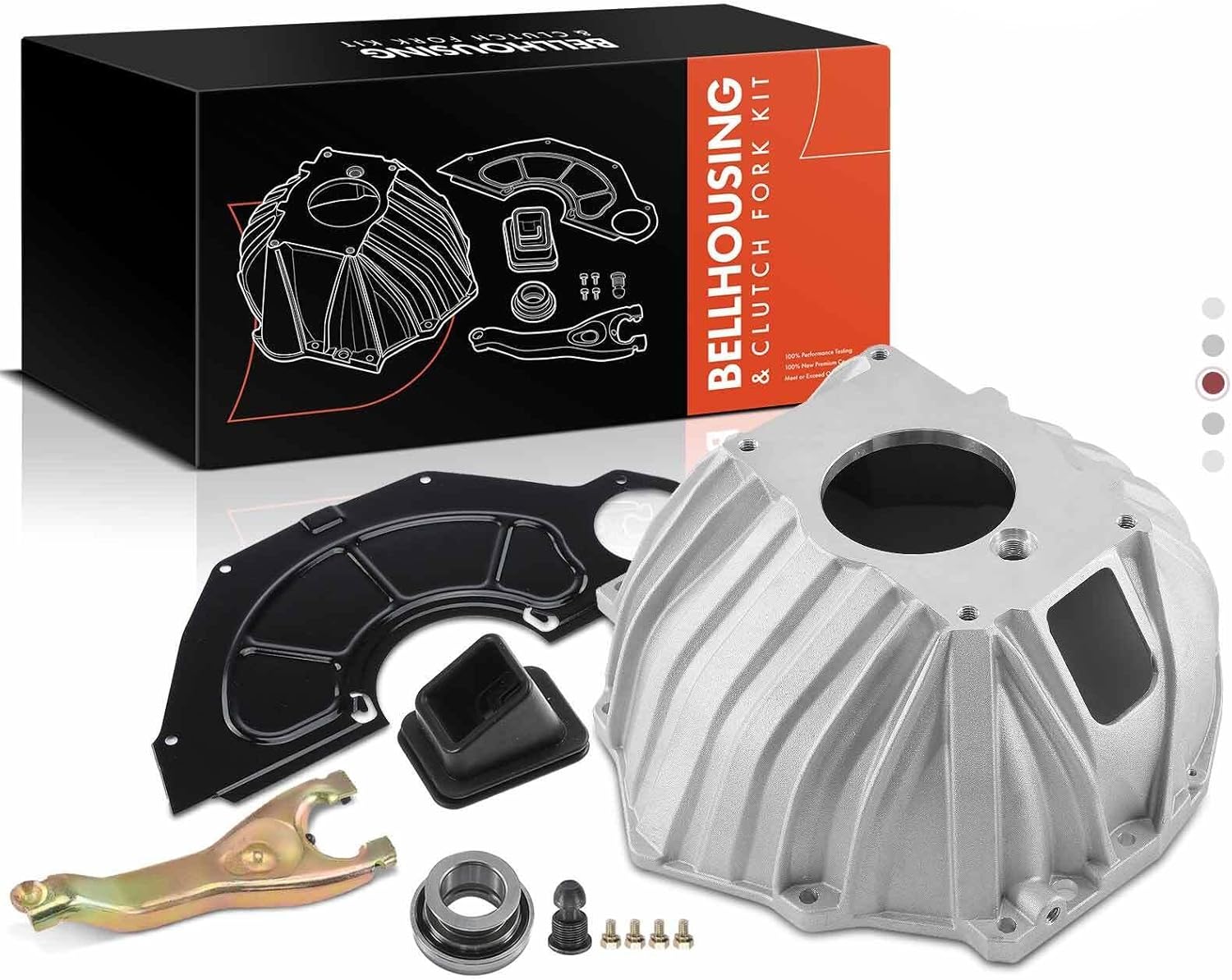 Replacement Parts for 11" Bell Housing Kit&Clutch Fork&Throwout Bearing&Cover for Chevy Manual Mod-AP88P-47831