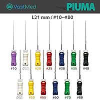 Vista 6 de 6 paquetes de limas de conducto radicular dental Endodontic Root Canal Hand K Files Stainless Steel - #10/Tamaño 0.827 in