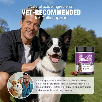 Joint Supplement for Dogs 200 ct, Glucosamine Chondroitin MSM for All Dogs