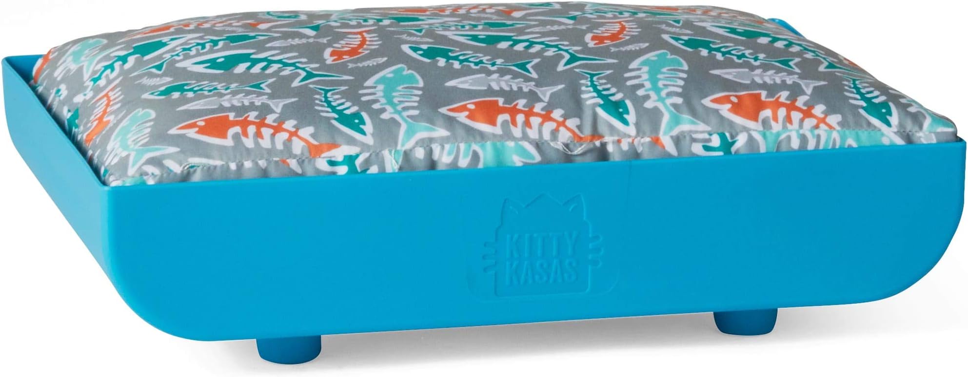 Kitty Kasas First Generation Standard Snap-On Cat House Collection, Penthaus Upper Cat Bed Perch, Blue