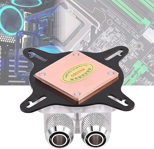 Miniatura 3 de Bloque de refrigeración por agua de GPU para CPU Intel, canal interno fresco de base de cobre de 1.575 in, para PC digital RGB DIY con componente de