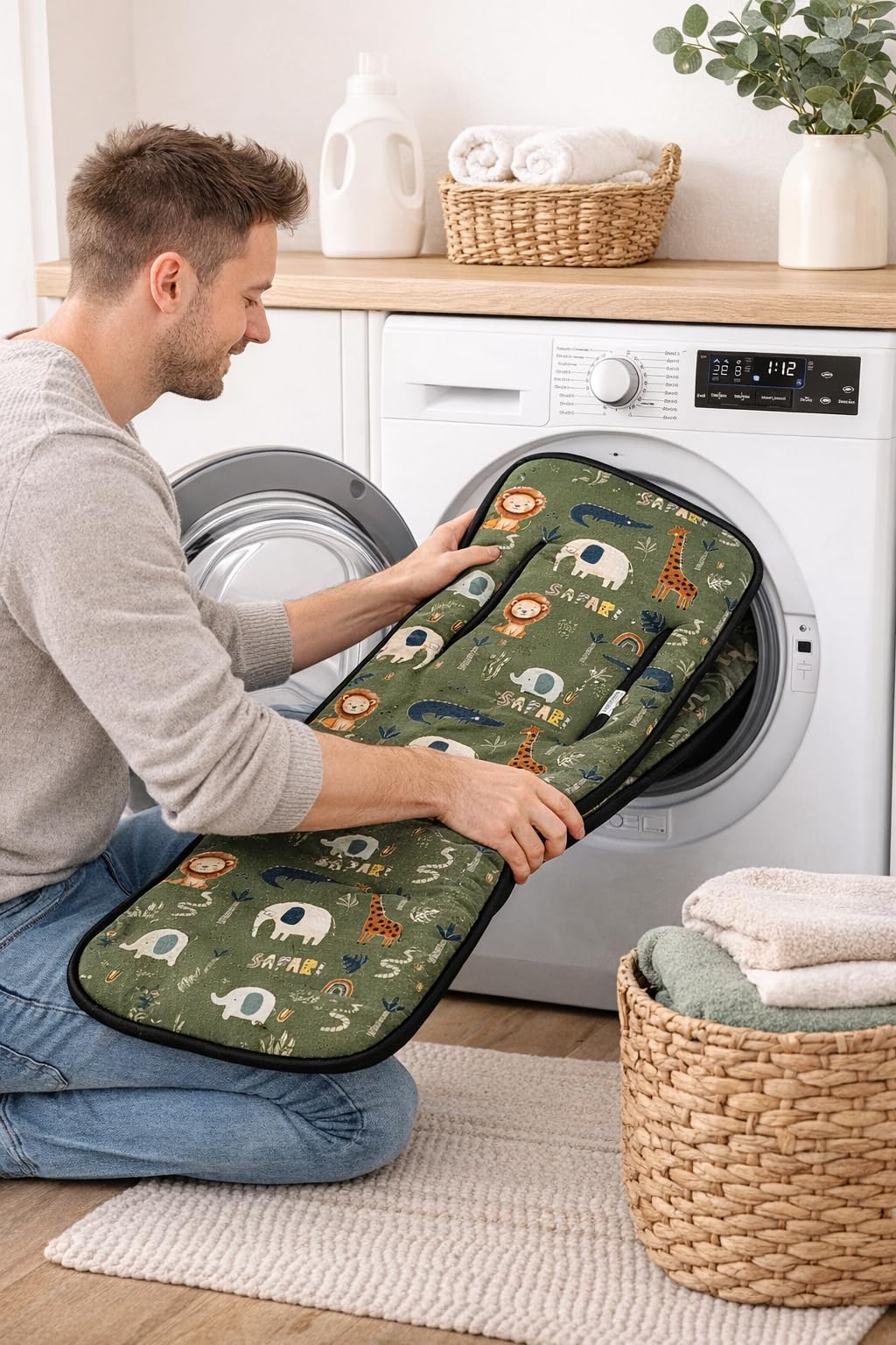 Colchoneta Silla de Paseo Universal Transpirable 3D para Bebé – Funda Carrito Verano Antisudor, Cojín Acolchado Silleta, Compatible con Cochecito, Ligera, Lavable – Danielstore — view 6