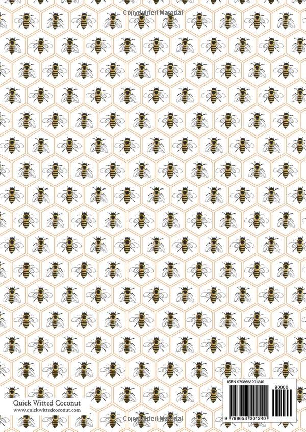 Honeybee Notebook - Lined Pages - A4 - Premium: (Honey Edition) Fun notebook 192 lined pages (A4 / 8.27x11.69 inches / 21x29.7cm) - Image 2