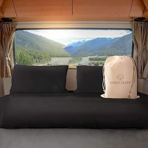 Miniatura 1 de Juego de sábanas cortas de 4 piezas, 100% algodón egipcio, ropa de cama suave de 600 hilos, fácil de lavar, funda de colchón de ajuste cómodo, 1