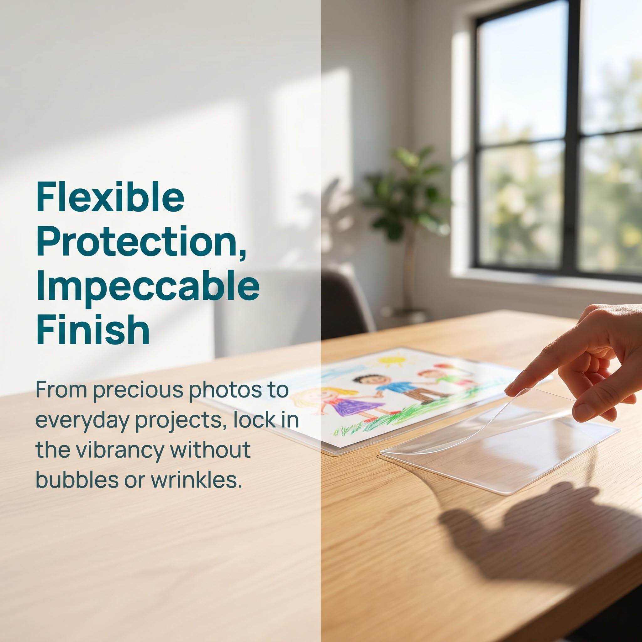 Toddmomy 300 fundas térmicas para laminar, láminas de laminado transparente de 50 micras y 60 micras, tamaño mixto A4, 8x6 y 6x4 pulgadas, película protectora de plástico para documentos, fotos y