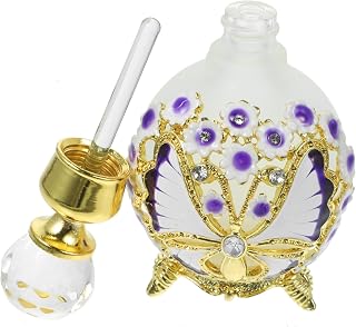 Beavorty Dubai Frasco De Óleo Frascos De Perfume Anos 1960 Frascos De Perfume Vazios Decorativos Frasco De Fragrância Vintage Frasco De Perfume De Viagem Perfume Vermelho