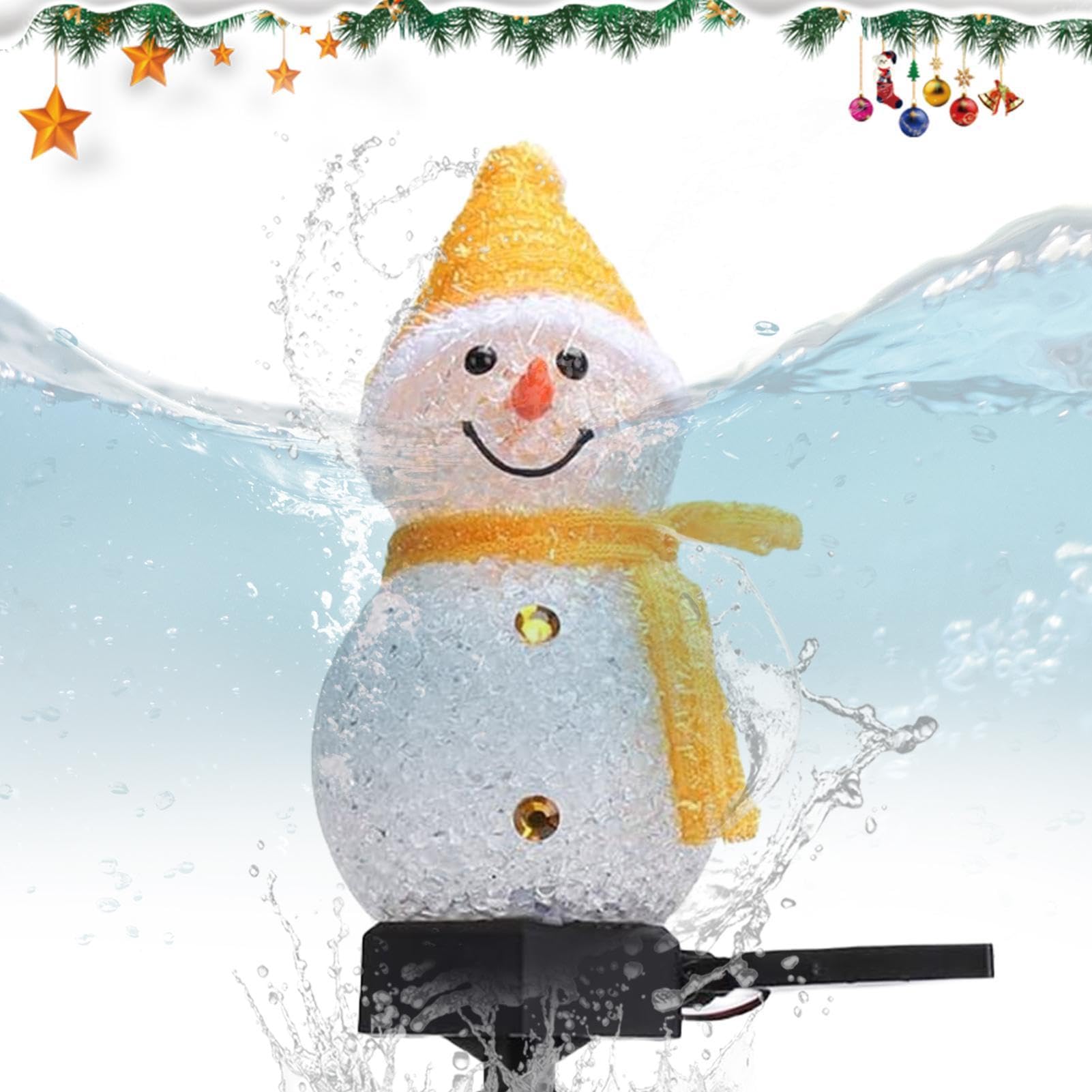 Amazon.co.jp: 雪だるまソーラーガーデンライト、クリスマスソーラー