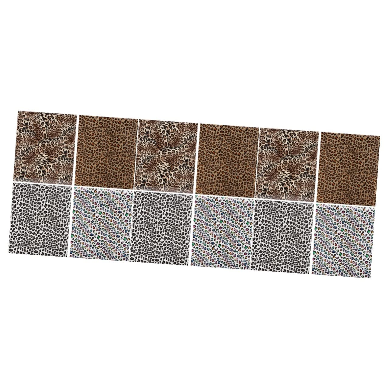 12 Sheets Gold Leaf Heat Transfer Film Heat Press Vinyl Leopard Print t Shirt Vinyl Heat Transfer Vinyl t Shirt Thermoflex Vinyl White Stickers Pu Lettering Film Polyurethane